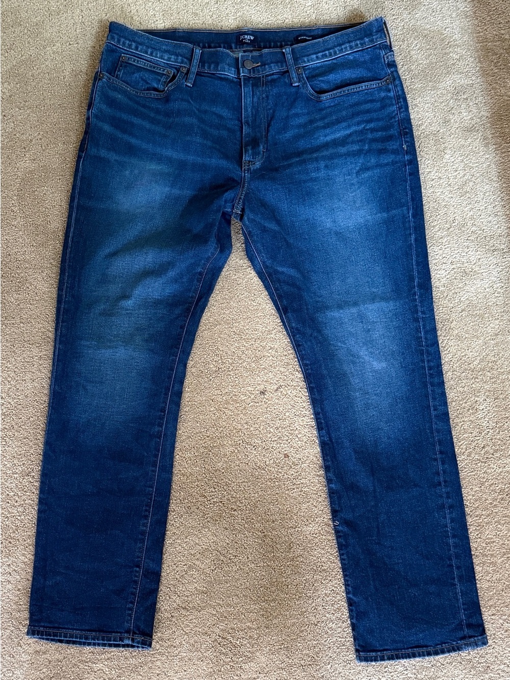 J.Crew Dark Blue Flex Jeans 38 x 32- Straight Leg